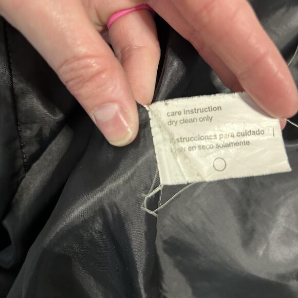 Donnybrook Coat Womens Large Wool Blend Hooded Velvet Trim Button Front Long - Picture 10 of 14